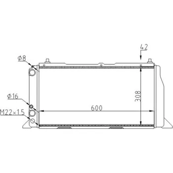 Chladič motoru Chladič, chlazení motoru HART 600 007