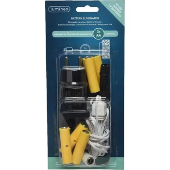 Eliminator baterií 3 x 3 x AA místo 9 baterií 3V adaptér 3 m napájecí adaptér