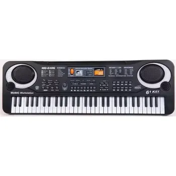 Hudební nástroj pro děti Zaparkorun Elektronické klávesy s mikrofonem PI4 - 61 kláves - černé