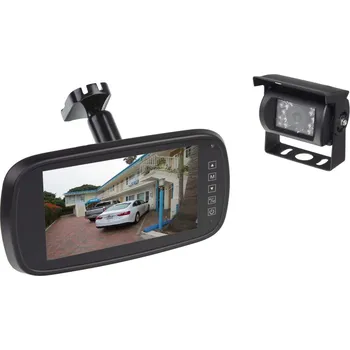 Monitor do auta AHD kamerový set monitoru 7" na držák zrcátka se 2 x 4PIN + kamera + 15m kabel - sv737AHDsetA