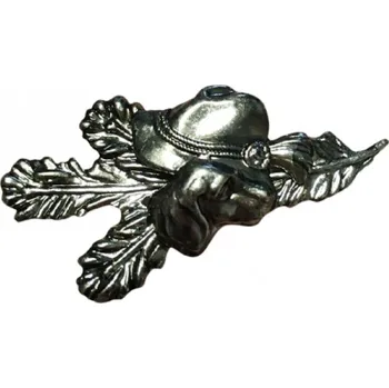 Odznak Klobouk a hlava psa - stříbrný