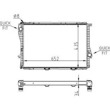 Chladič motoru Chladič, chlazení motoru HART 643 016