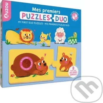 Puzzle AUZOU Moje prvé dotykové hmatové puzzle - Zvieracia rodina - AUZOU AUZOU