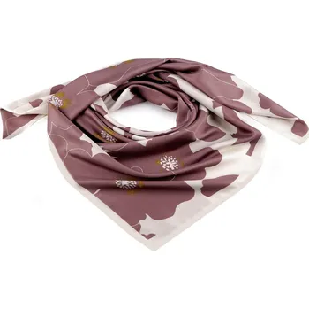 Šátek Saténový šátek 90x90 cm - 3 starorůžová