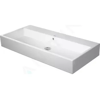 Umyvadlo Duravit Vero Air Umyvadlo 100x47 cm, s přepadem, bez otvoru pro baterii, WonderGliss, bílá, 23501000281
