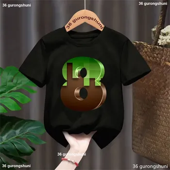 Dívčí tričko Minecraft Dětské narozeninové tričko s číslovkou v motivu "Minecraft" - černé Varianta: varianta 8, Velikost: S/3 roky