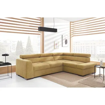 Sedací souprava Moderní rohová sedací souprava s polohovacími záhlavníky ERNEST II