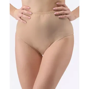 Kalhotky GINA dámské kalhotky klasické v nadměrných velikostech, nadměrné, šité, jednobarevné 11087P béžová 62/64