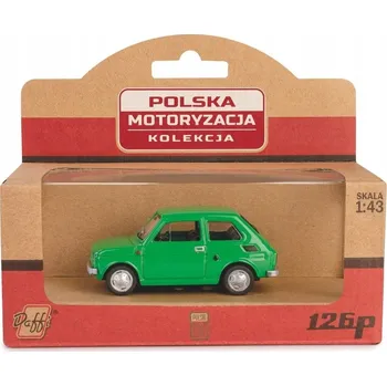 autíčko Hračka Auto pro děti AUTA PRL Fiat 126p Zelené AUTO Daffi