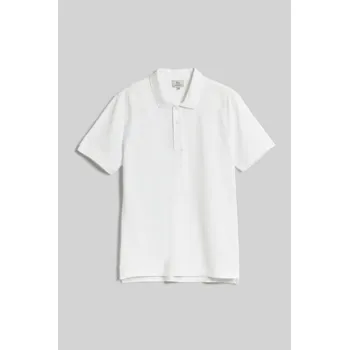 Pánská košile POLOKOŠILE WOOLRICH EMBOSSED LOGO POLO BRIGHT WHITE
