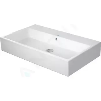 Umyvadlo Duravit Vero Air Umyvadlo 80x47 cm, s přepadem, bez otvoru pro baterii, WonderGliss, bílá, 23508000601