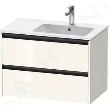 Koupelnový nábytek Duravit Ketho.2 Umyvadlová skříňka 55x81x48 cm, 2 zásuvky, lesklá bílá, K25268022220000