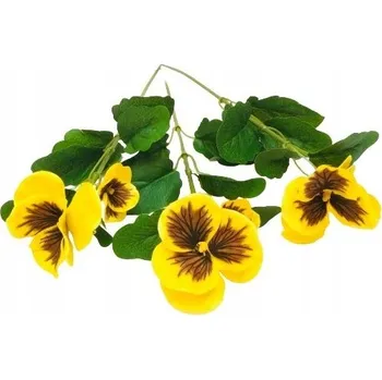 Obraz UMĚLÉ MACOCHY KVĚTY DEKORACE DO KOŠÍKU Velikonoce dekorace dárek 3 ks