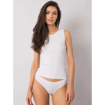 Kalhotky Bílé kalhotky s krajkou a mašličkou BR-MT-11364-white Velikost: XL