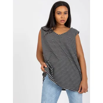Dámské tričko Pruhované tílko - bílá/černá RV-TP-7952.93-black-white Velikost: ONE SIZE