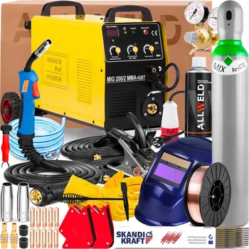 Svářečka INVERTOROVÁ SVÁŘEČKA MAGNUM MIG 200/2 MMA 230V 400V 200A MĚKKÉ PÁJENÍ