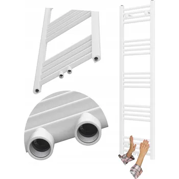 Radiátor Koupelnový radiátor vodní Granitan 468 W 40 x 140 mm bílý