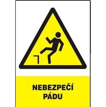Nebezpečí pádu 297x210mm - plastová tabulka