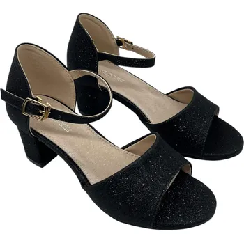 Dívčí baleríny Toplay Dívčí černé baleríny na podpatku Barva: Černá, Velikost: 31