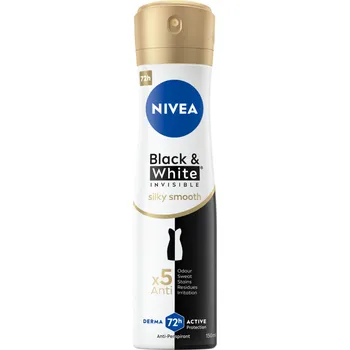 Nivea Black & White Invisible Silky Smooth Dámský antiperspirant ve spreji, 150 ml