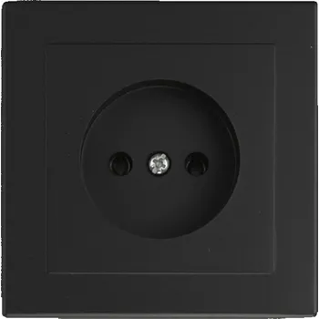 Elektrická zásuvka Elektrická Zásuvka nástěnná Timex-Elektro černá