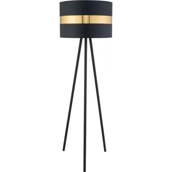 Stojací lampa TK LIGHTING Stojací lampa - PARIS 5018, Ø 50 cm, 230V/15W/1xE27, černá/zlatá