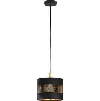 TK LIGHTING Lustr - TAGO 3322, Ø 20 cm, 230V/15W/1xE27, černá/zlatá