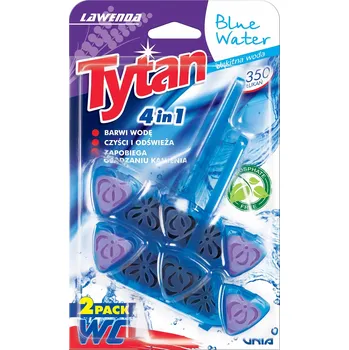 WC čistič Tytan WC závěska čtyřfunkční barvící voda Levandule dvojbalení 2x 40g