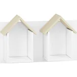 ML FURNITURE Nástěnný policový díl - ELMO 17, matná bílá/buk fjord (VYSTAVENO NA PRODEJNĚ)