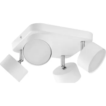 TK LIGHTING Bodový lustr - CLARK 3397, 230V/10W/4xGX53, bílá/chrom
