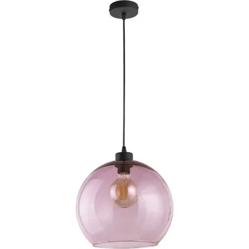 TK LIGHTING Lustr - CUBUS 2764, Ø 30 cm, 230V/15W/1xE27, růžová/černá