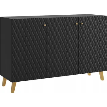 Komoda Komoda Bratex 120 x 39 x 76 cm, černá matná