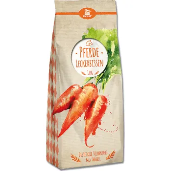 Pamlsky pro koně Derby, 1 kg - mrkvové