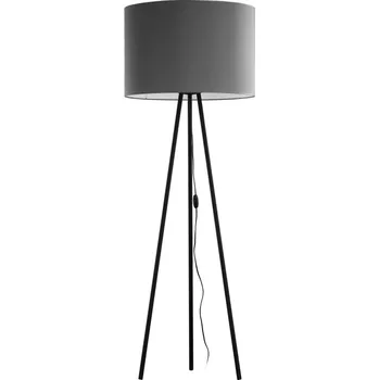 Stojací lampa TK LIGHTING Stojací lampa - WINSTON 5146, Ø 60 cm, 230V/15W/1xE27, tmavě šedá/černá