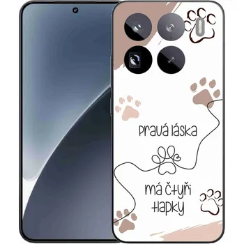 Pouzdro na mobilní telefon Gelový kryt mmCase na Xiaomi 15 Pro - psí motiv 1 bílé pozadí