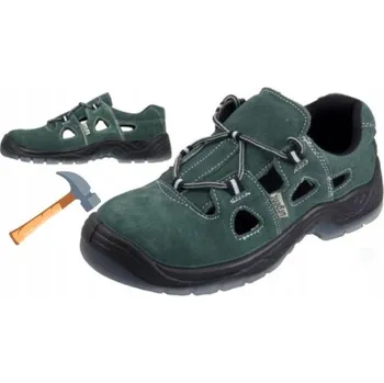 Pracovní obuv PRACOVNÍ SANDÁLY polobotky LEHKÉ PRODYŠNÉ letní S OCELOVOU ŠPIČKOU BOZP PLECH 41