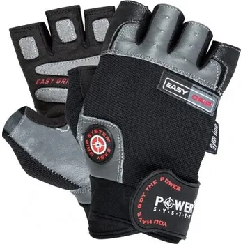 Fitness rukavice Fitness rukavice Power System Easy Grip Black/Gray XS