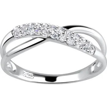 Prsten Stříbrný prstýnek LORI se Zirkony Velikost: 5/49 Ag 925/1000