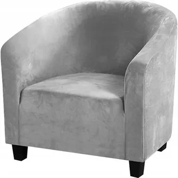 Napínací potah Potah na křeslo Ubieramy-meble šedý