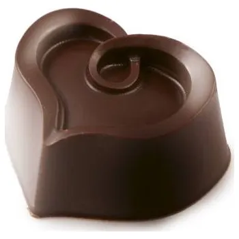 Forma na pečení Martellato polykarbonátová forma na pralinky Srdíčko se vzorem