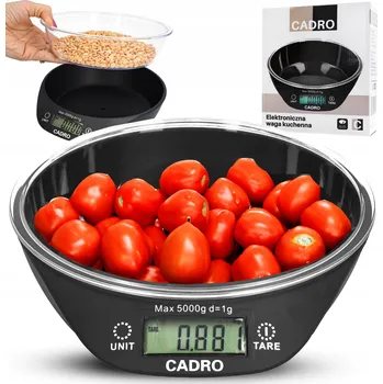 Kuchyňská váha Elektrická váha Cadro černá