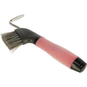 Čištění pro koně Háček na kopyta s gelovou rukojetí a kartáčkem