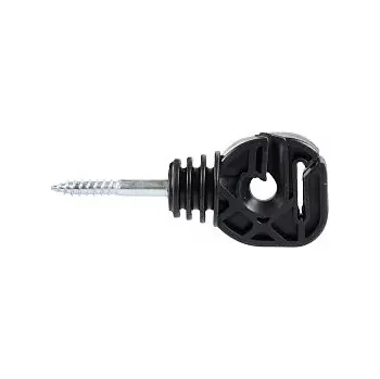 Ohradník Univerzální izolátor s vrutem pro elektrický ohradník, pro drát, lanko, lano a pásku do 20 mm - balení 10 ks