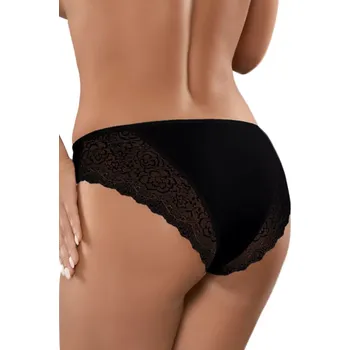 Kalhotky Dámské klasické kalhotky BBL 145 BABELL s krajkou Barva/Velikost: černá / L/XL