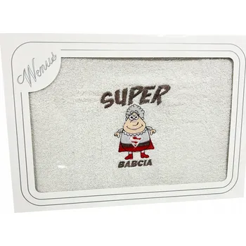 Ručník Ručník S VÝŠIVKOU PRO DĚDEČKA JAKO DÁREK, silný, 70x140 cm, KE DNI BABIČKY