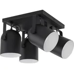 TK LIGHTING Bodový lustr - SPECTRA 2612, 230V/15W/4xE27, černá/bílá