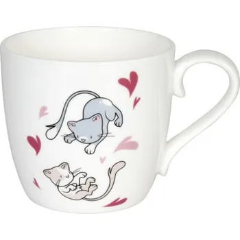 Könitz porcelán, Německo KP - Porcelánový hrnek Hrnek kočičí tanec - 420 ml