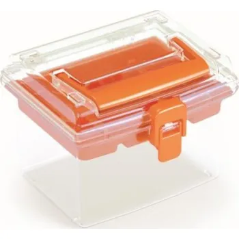 Organizér na kosmetiku PROSPERPLAST Plastový organizér - NUF HIGH Rozměr: 14,8x13,5x11 cm, Barva: oranžová