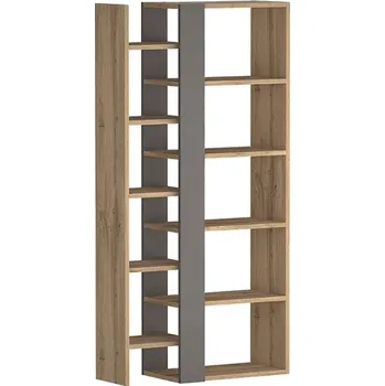 Knihovna SIGNAL Regál - COMBO, dub votan/antracit (VYSTAVENO NA PRODEJNĚ)