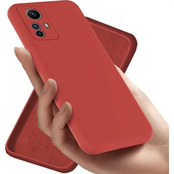 Pouzdro na mobilní telefon Zadní Kryt RCBR pro Xiaomi Redmi Note 12S 4G SILICON CASE červený
